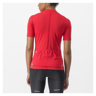 Castelli Anima 4 Women's Short Sleeve Jersey Red