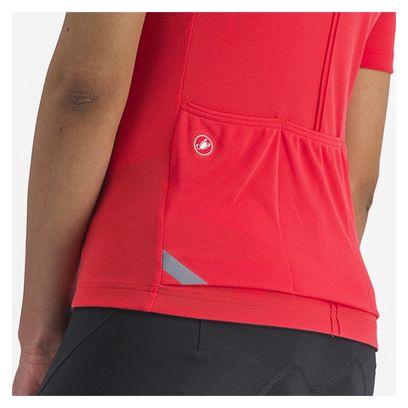 Castelli Anima 4 Women's Short Sleeve Jersey Red