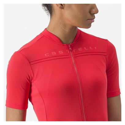 Castelli Anima 4 Women's Short Sleeve Jersey Red