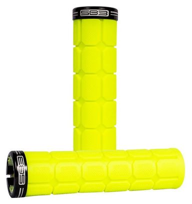 Paire de Grips SB3 Big One Jaune / Noir