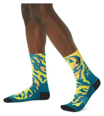Asics Noosa Camo Run Socks Blue Yellow Unisex