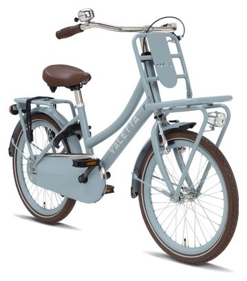 Vélo Enfant Valetta Cargo - Filles - 20 pouces - Bleu Mat
