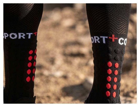Chaussettes de Compression Compressport Full Socks Run Noir 