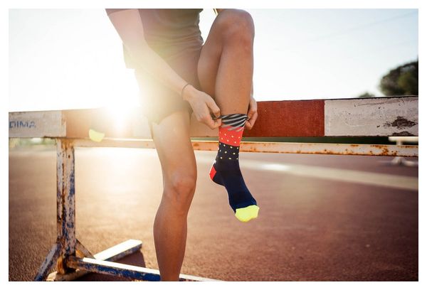 Incylence Wildness Navy Inferno Blau/Orange Socken