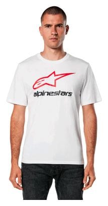 T-shirt Manches Courtes AlpineStars Always 2.0 CSF Blanc/Rouge