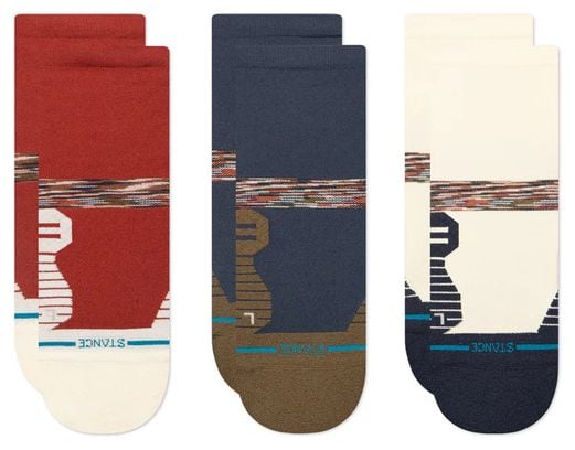 Stance Performance Speedy Light Crew Socks ( Pack 3) Multicolour