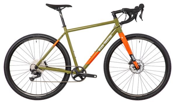 Ausstellungsfahrrad - Gravel Bike Wilier Triestina Jareen Shimano GRX 11V Grün / Orange Brillant 2023