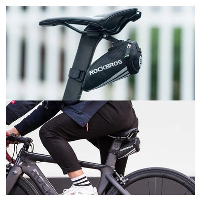 Sacoche de vélo Rockbros sous la selle - noir