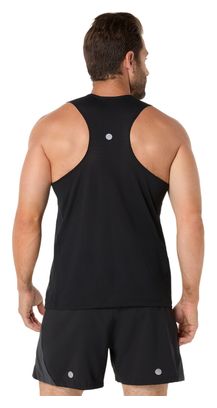 Camiseta sin mangas Asics Road negra para hombre