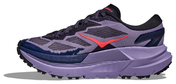 Hoka Mafate X Trail Running Shoes for Women, Blue/Red