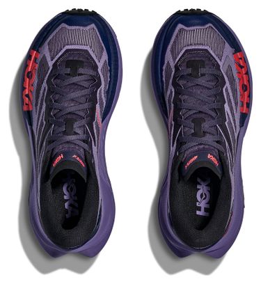 Hoka Mafate X Trail Running Shoes for Women, Blue/Red