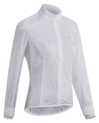 Triban Ultralight Women&#39;s Windbreaker Jacket White