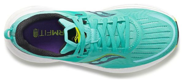 Saucony Tempus Green Yellow Women's Running Shoes