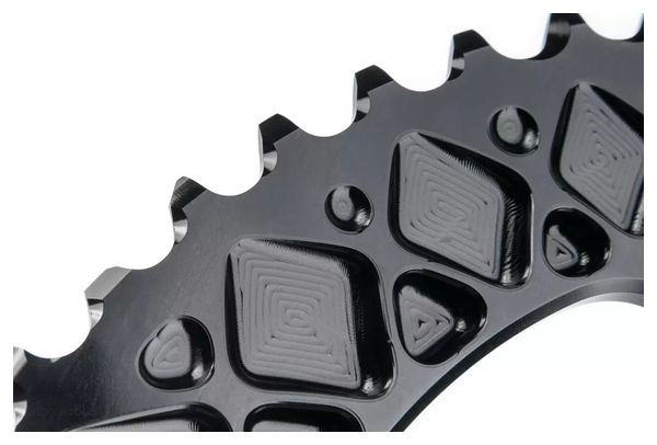 Plateau Ovale AbsoluteBlack Premium Oval Chainring 110/5 BCD pour Sram 11 V Noir