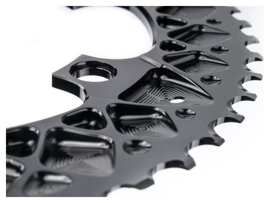 Plateau Ovale AbsoluteBlack Premium Oval Chainring 110/5 BCD pour Sram 11 V Noir