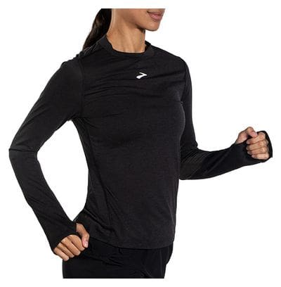 Maillot manches longues Brooks High Point Long Sleeve Noir Femme L