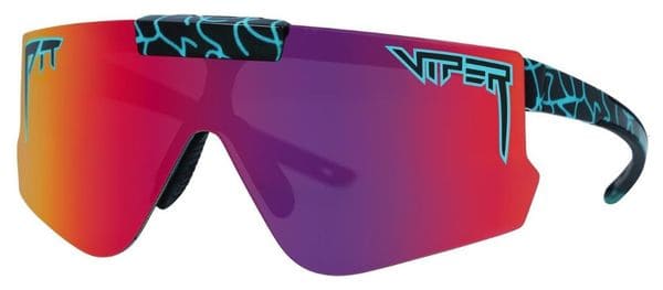 Ein Paar Pit Viper The Voltage Flip-Offs Brillen Schwarz/Violett