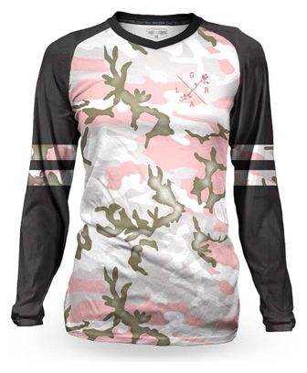 Maillot Manches Longues Femme Loose Riders C/S Varsity Camo Rose 