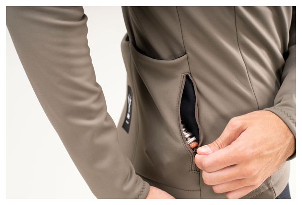 LeBram Thermisch Trainingsjack Khaki Groen