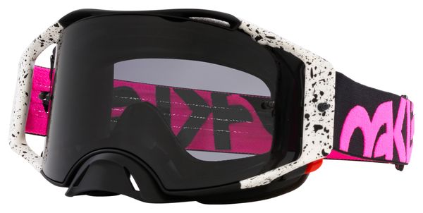 Máscara Oakley Airbrake MX Black Splatter / Gris oscuro / Ref: OO7046-E4