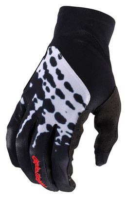 Lange Handschuhe Troy Lee Designs Flowline Schwarz/Weiß
