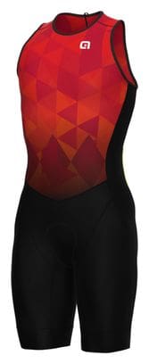 Traje de neopreno rojo sin mangas para triatlón Kite