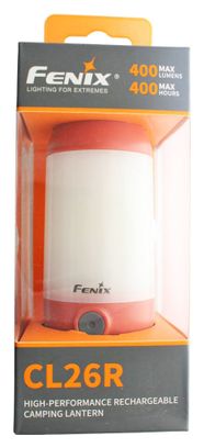 Lampe de camping Fenix CL26R LED verte  batterie Li-ion 2600mAh incluse et port de charge USB