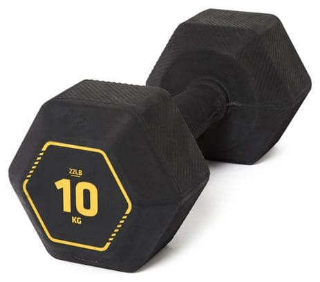 Haltère Decathlon Corength Hex Dumbell 10kg Noir