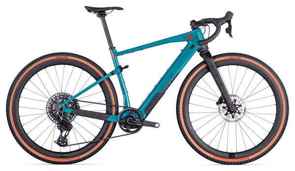 BMC URS AMP LT Two Elektro-Gravelbike Sram Force eTap AXS/X0 Eagle AXS 12S 360 Wh 700 mm Dark Petrol Blue