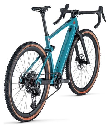 Vélo de Gravel Électrique BMC URS AMP LT Two Sram Force eTap AXS/X0 Eagle AXS 12V 360 Wh 700 mm Bleu Dark Petrol