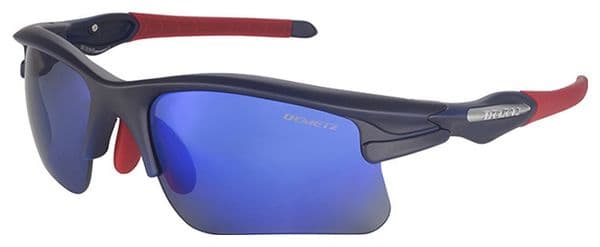 Demetz Bike-Star Sunglasses Matte Black / Blue Mirror