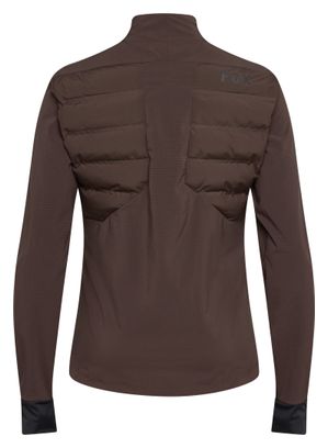 Long Sleeve Jacket Fox Flexair Fire Hybrid Brown Man
