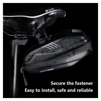 Sacoche de selle vélo étanche PU+EVA sous-siège
