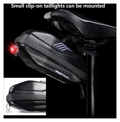 Sacoche de selle vélo étanche PU+EVA sous-siège