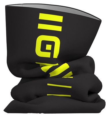 Calentador de cuello Ale Identity Negro/Amarillo Fluo