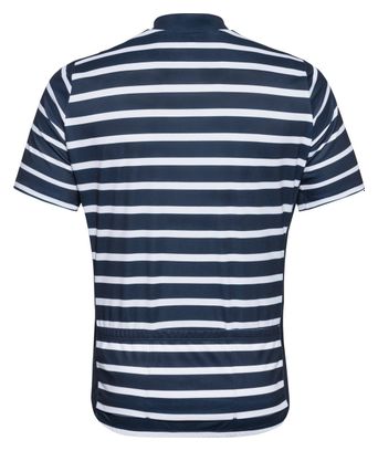 Odlo Essential Print Short Sleeve Jersey Blue/White