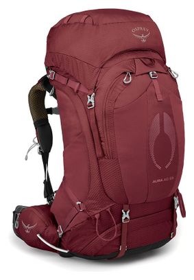 Bolsa de senderismo para mujeres Osprey Aura AG 65 Rojo