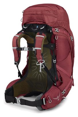 Bolsa de senderismo para mujeres Osprey Aura AG 65 Rojo
