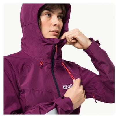 Jack Wolfskin Morobbia 2L Purple Women's Waterproof Jacket