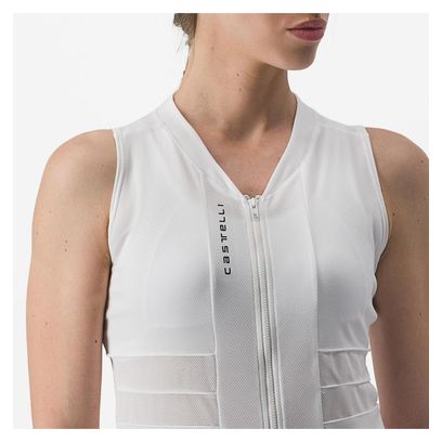 Maillot sin mangas Castelli Anima 4 Blanco Marfil