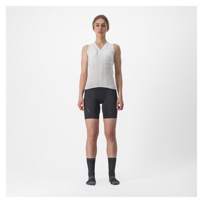 Maillot sin mangas Castelli Anima 4 Blanco Marfil