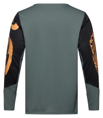 Maillot Manches Longues Fox Defend Creation Junior Vert Enfant