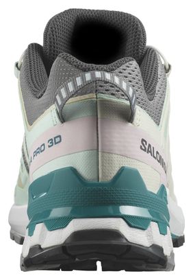 Zapatillas de trail para mujer Salomon XA Pro 3D V9 Gris/Verde/Rosa