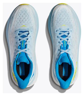 Hoka Clifton 9 Running Shoes Blue Yellow