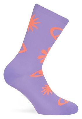 Pacific and CO Peace Socks Lavander