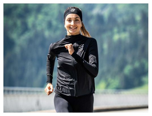 Compressport Women's Hurricane Windproof Jacket Black