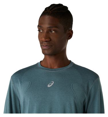 Men's Asics Road Seamless Blue Running T-Shirt