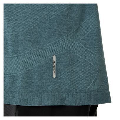 Men's Asics Road Seamless Blue Running T-Shirt