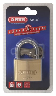 Abus Cadenas 65/50mm - Or - 7cm - Serrure Vélo