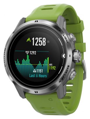 Coros Apex Pro GPS Watch Green Silver